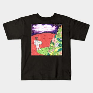 Astronaut on Mars Kids T-Shirt